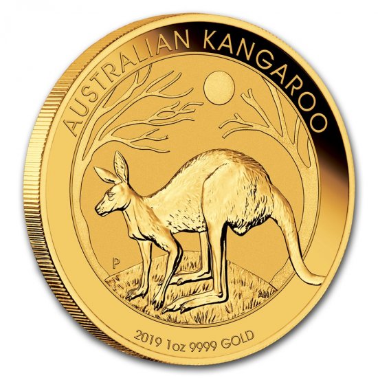 2019 1 oz BU Australian .9999 Gold Kangaroo - Click Image to Close