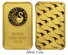 10 oz. Perth Mint Kangaroo .9999 Fine Gold Bar