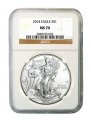 2014 NGC MS70 American Silver Eagle Dollar Coin