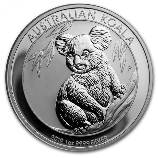 2019 1 oz Australian Koala .999 Silver - Click Image to Close