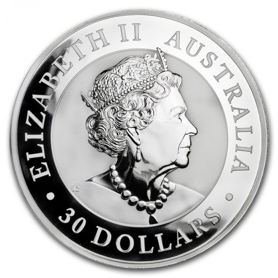 2019 1 kilo (32.15 Ounces) Australian Silver Kookaburra - Click Image to Close