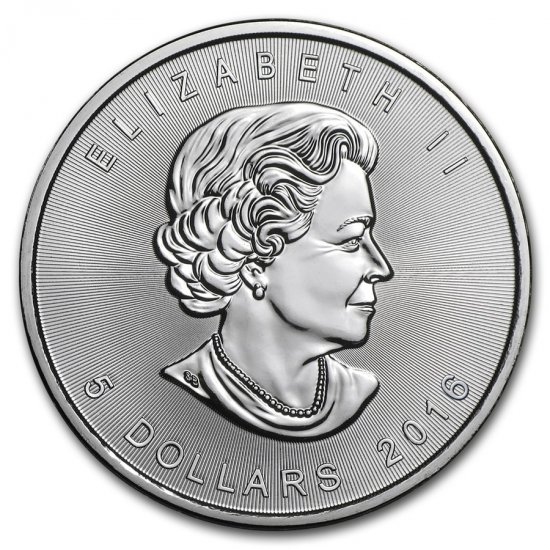 2016 1 oz .9999 Silver Canadian Maple Leaf - Click Image to Close