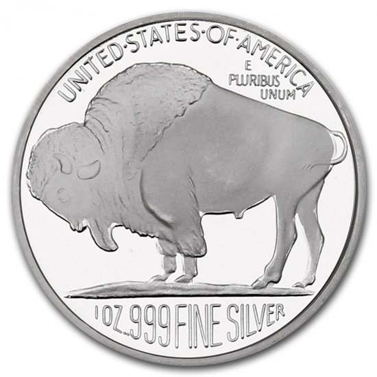 1 oz .999 Silver Buffalo Round - Click Image to Close