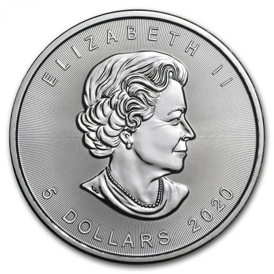2020 1 oz .9999 Silver Canadian Maple Leaf - Click Image to Close