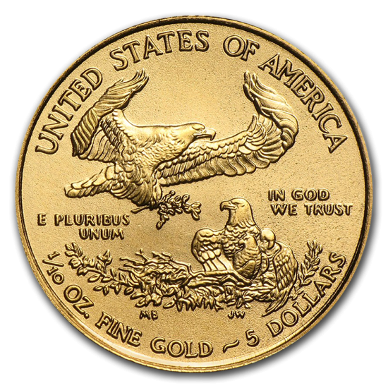 2019 1/10 oz BU Gold American Eagle - Click Image to Close