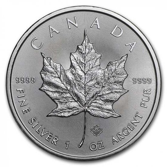 2021 1 oz .9999 Silver Canadian Maple Leaf - Click Image to Close