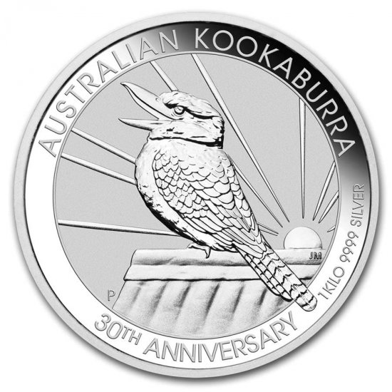 2020 1 kilo (32.15 Ounces) Australian Silver Kookaburra - Click Image to Close