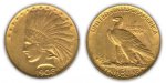 $10 Gold Indian Head Eagle - VF