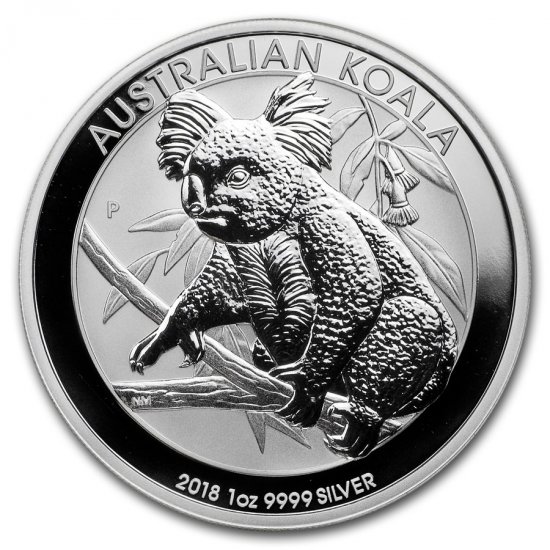 2018 1 oz Australian Koala .999 Silver - Click Image to Close