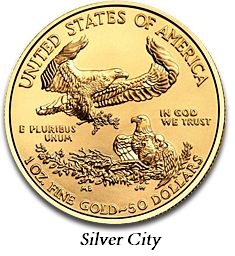 1 oz BU Gold American Eagle (Random Date) - Click Image to Close