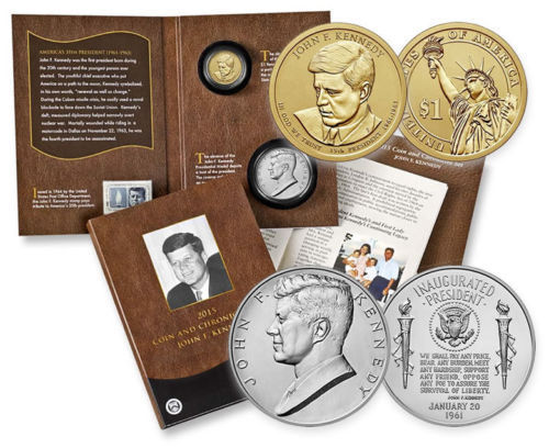2015 John F Kennedy Coin & Chronicles Set - Click Image to Close