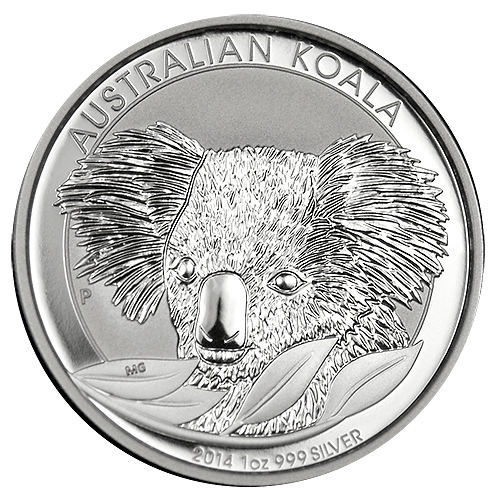 2014 1 oz Australian Koala .999 Silver - Click Image to Close