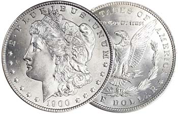1878 - 1904 Brilliant Uncirculated Morgan Silver Dollar - Click Image to Close