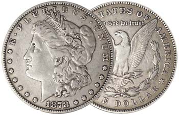 Morgan Silver Dollar Dated 1904 or Earlier in VF Condition - Click Image to Close