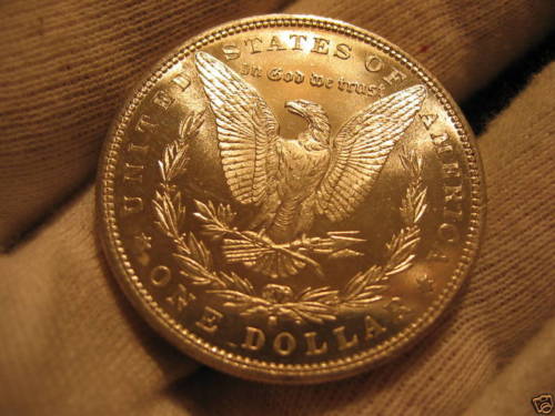 Gem Brilliant Uncirculated Morgan Silver Dollar U.S. Mint Coin - Click Image to Close