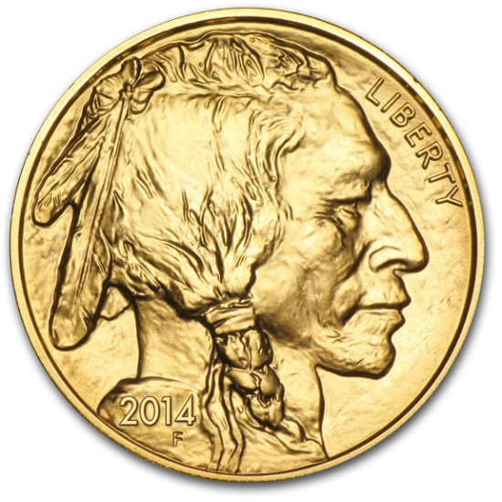 2014 1 oz BU .9999 Gold Buffalo Coin - Click Image to Close