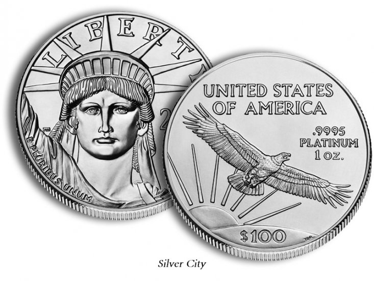 1 oz. American Platinum Eagle (Random Date) - Click Image to Close