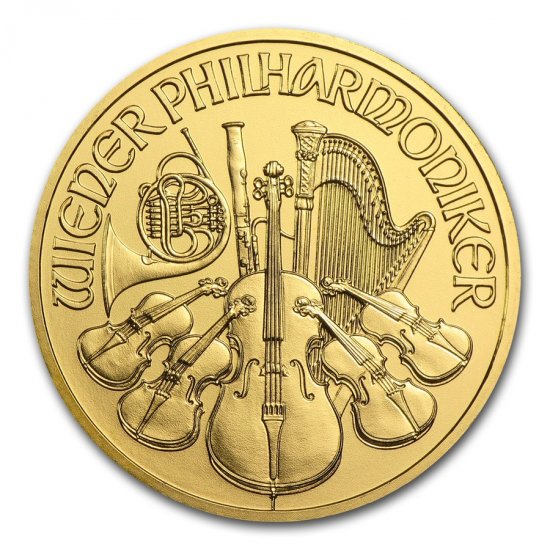 2016 1 oz .9999 BU Gold Austrian Philhormonic - Click Image to Close
