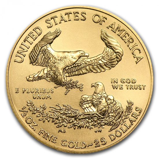 2018 1/2 oz BU Gold American Eagle - Click Image to Close