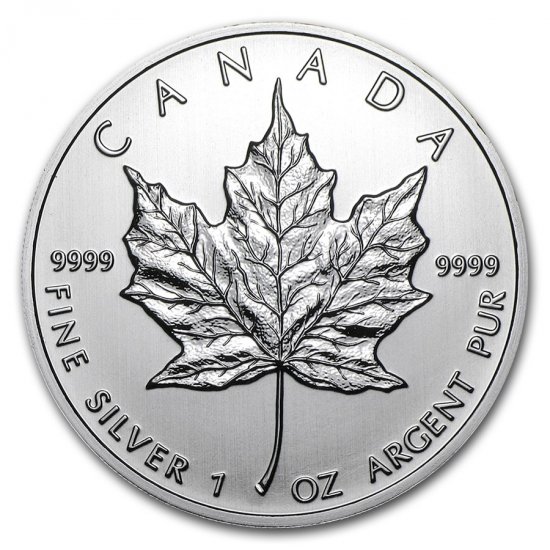 2012 1 oz .9999 Silver Canadian Maple Leaf - Click Image to Close