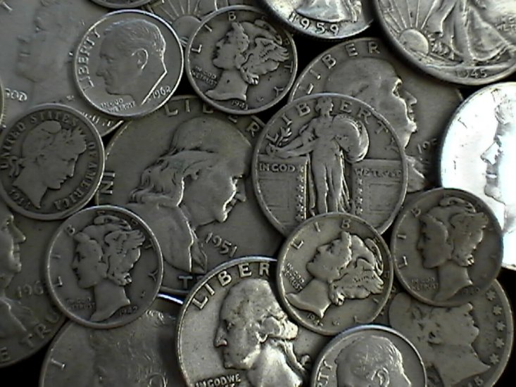 $1 Face Value of 90% Halfs Quarters & Dimes - Click Image to Close