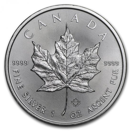 2019 1 oz .9999 Silver Canadian Maple Leaf - Click Image to Close