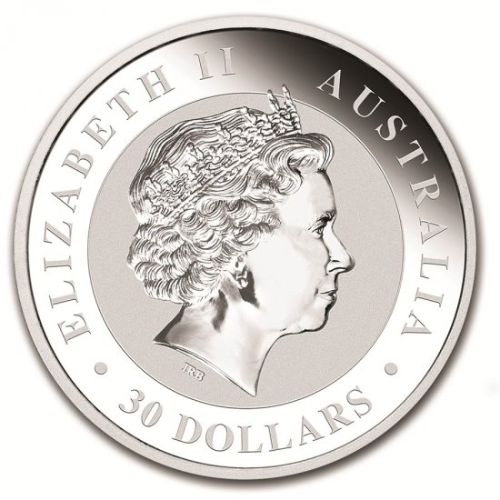 2016 1 kilo (32.15 Ounces) Australian Silver Kookaburra - Click Image to Close