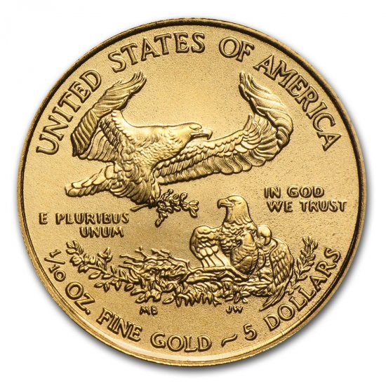 2017 1/10 oz BU Gold American Eagle - Click Image to Close