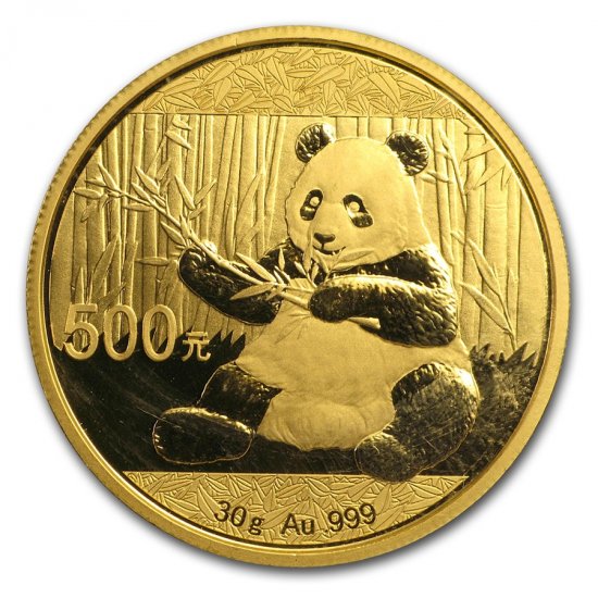 2017 15 Gram .999 BU Gold Chinese Panda (Sealed) - Click Image to Close