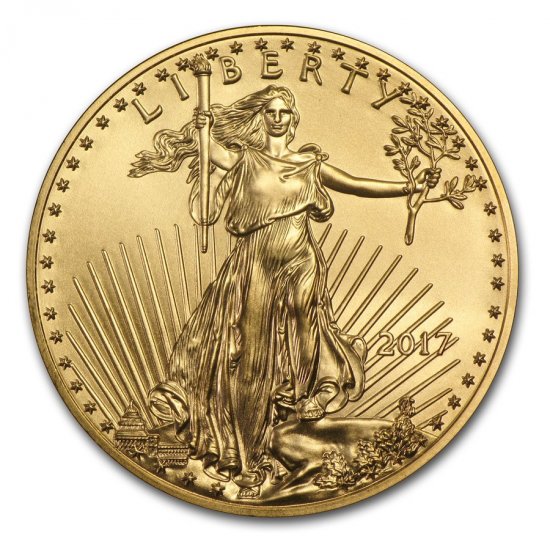 2017 1/2 oz BU Gold American Eagle - Click Image to Close