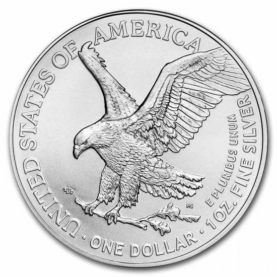 2021 1 oz Silver American Eagle BU (Type 2) - Click Image to Close