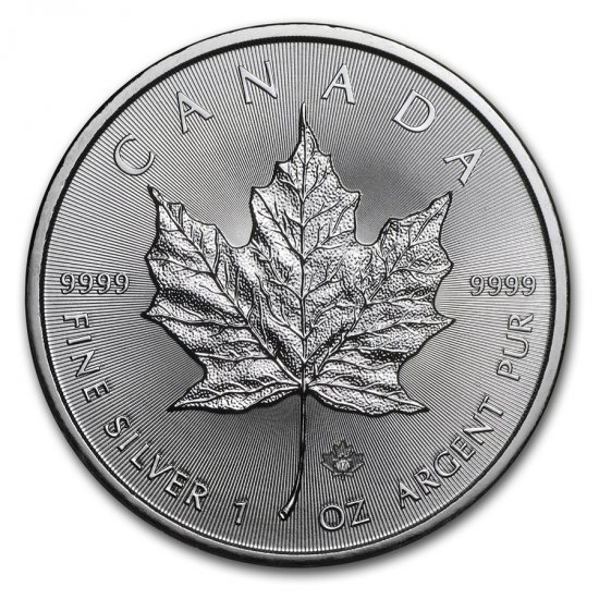 2017 1 oz .9999 Silver Canadian Maple Leaf - Click Image to Close