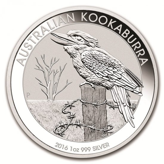 2016 Australia 1 oz Silver Kookaburra BU - Click Image to Close