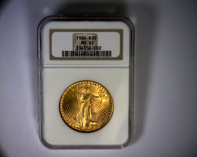 $20 Gold Saint Gaudens Double Eagle - MS 62 NGC - Click Image to Close