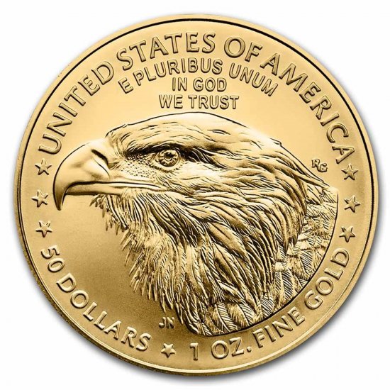 2021 1 oz BU Gold American Eagle Type 2 - Click Image to Close