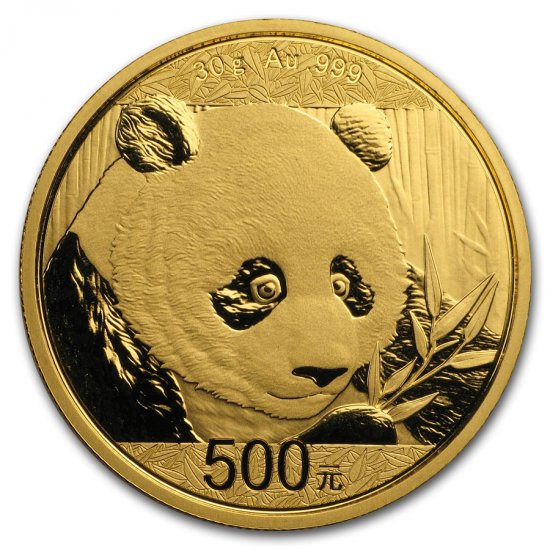 2018 30 Gram .999 BU Gold Chinese Panda (Sealed) - Click Image to Close