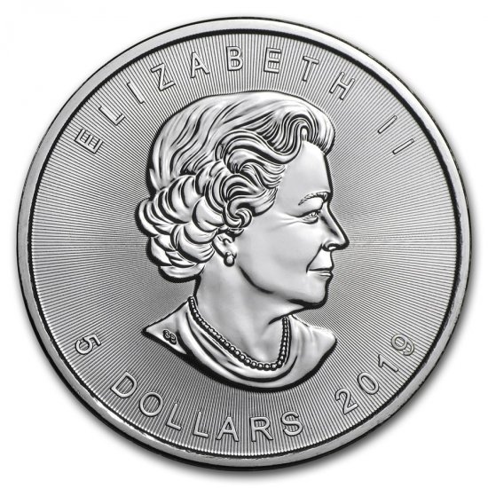 2019 1 oz .9999 Silver Canadian Maple Leaf - Click Image to Close