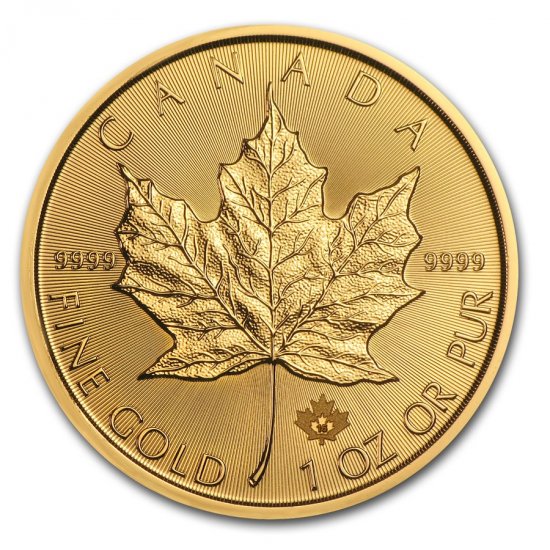 2016 1 oz BU Gold Canadian Maple Leaf - Click Image to Close