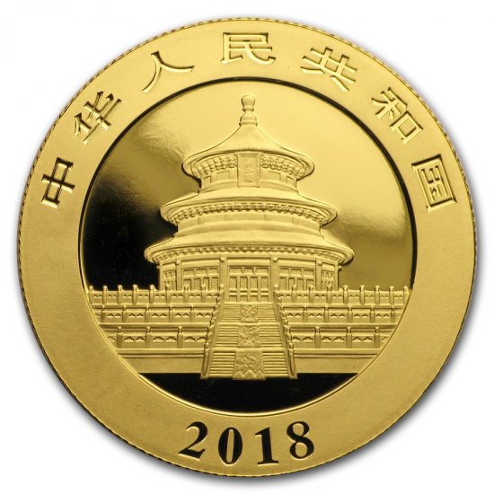 2018 15 Gram .999 BU Gold Chinese Panda (Sealed) - Click Image to Close