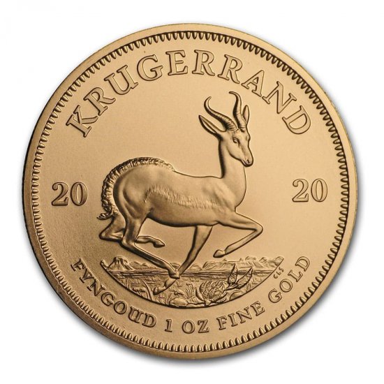 1 oz BU Gold South African Krugerrand (Random Date) - Click Image to Close