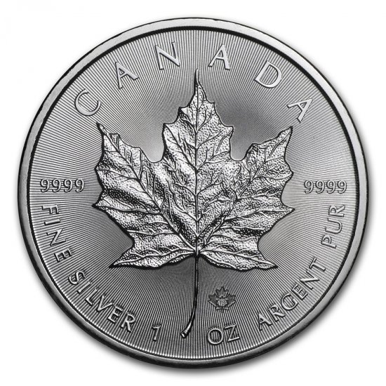 2018 1 oz .9999 Silver Canadian Maple Leaf - Click Image to Close