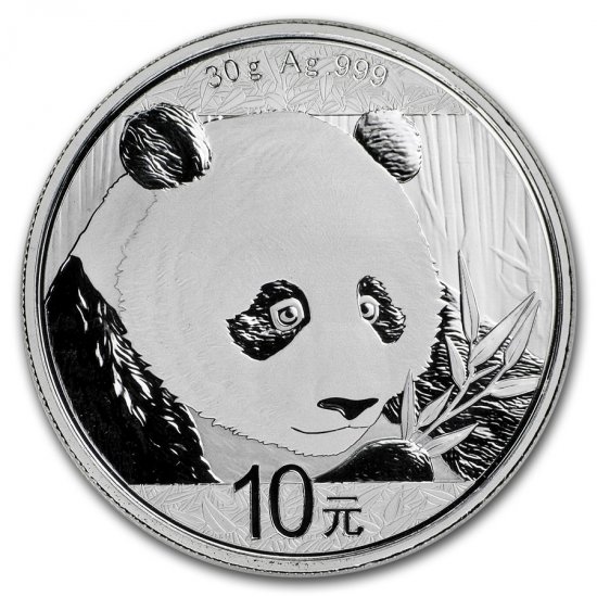 2018 30 Gram Chinese Silver Panda BU - Click Image to Close