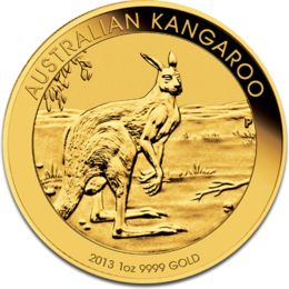 2013 1 oz BU Australian .9999 Gold Kangaroo - Click Image to Close