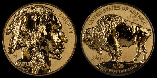 2013 $50 American Buffalo 1oz. Gold Reverse Proof Coin - Click Image to Close