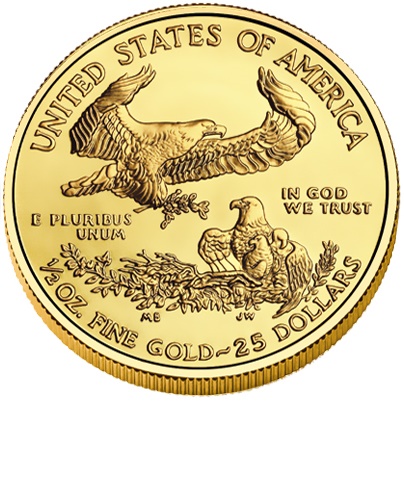 2015 1/2 oz BU Gold American Eagle - Click Image to Close