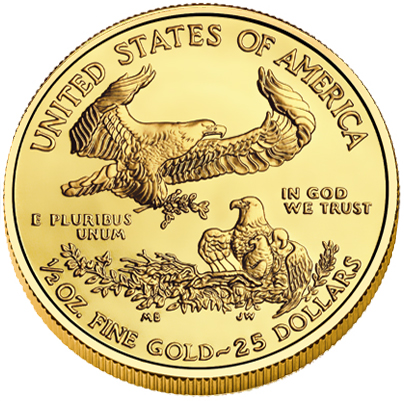 2014 1/2 oz BU Gold American Eagle - Click Image to Close