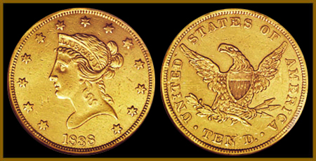 $10 Gold Liberty Double Eagle - XF - Click Image to Close